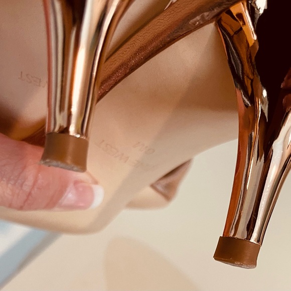 Nine West Peep Toe Mule In Rose Gold - Picture 6 of 14